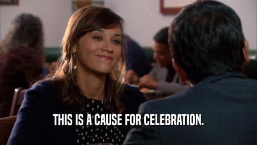 THIS IS A CAUSE FOR CELEBRATION.  