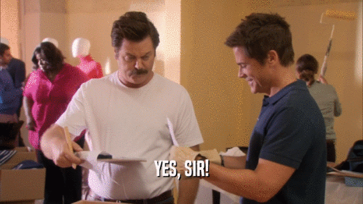 YES, SIR!  