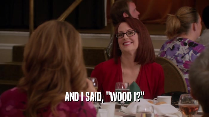 AND I SAID, 
