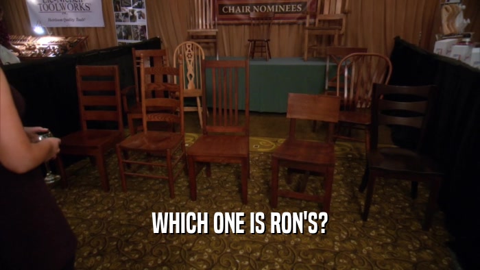 WHICH ONE IS RON'S?  