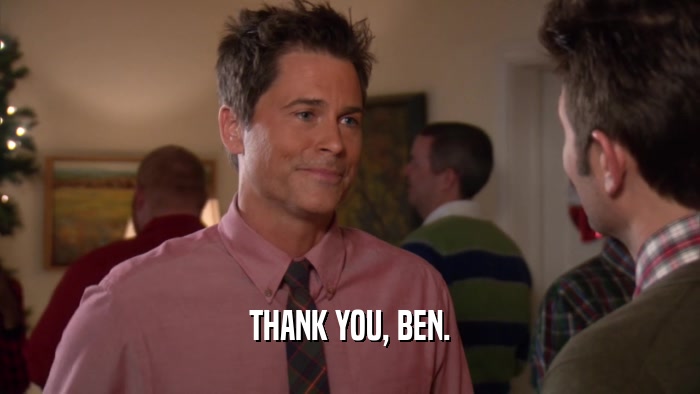 THANK YOU, BEN.  
