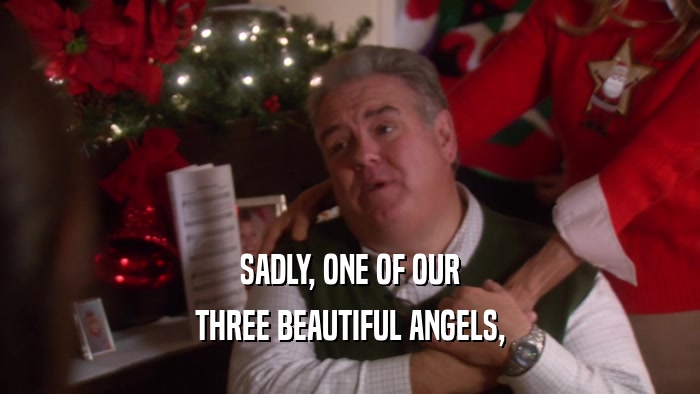 SADLY, ONE OF OUR THREE BEAUTIFUL ANGELS, 