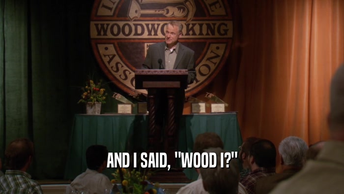 AND I SAID, 