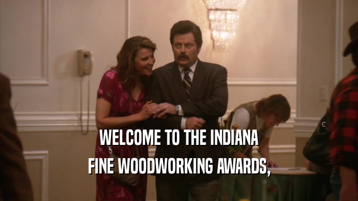 WELCOME TO THE INDIANA
 FINE WOODWORKING AWARDS,
 
