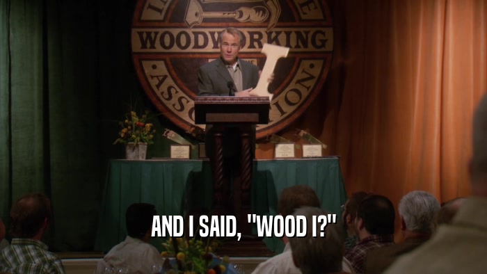AND I SAID, 