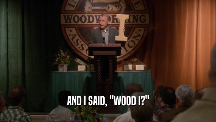 AND I SAID, 