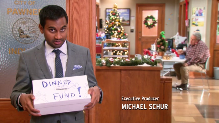 WE PUT A DOLLAR IN THIS BOX.  