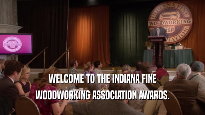 WELCOME TO THE INDIANA FINE WOODWORKING ASSOCIATION AWARDS. 