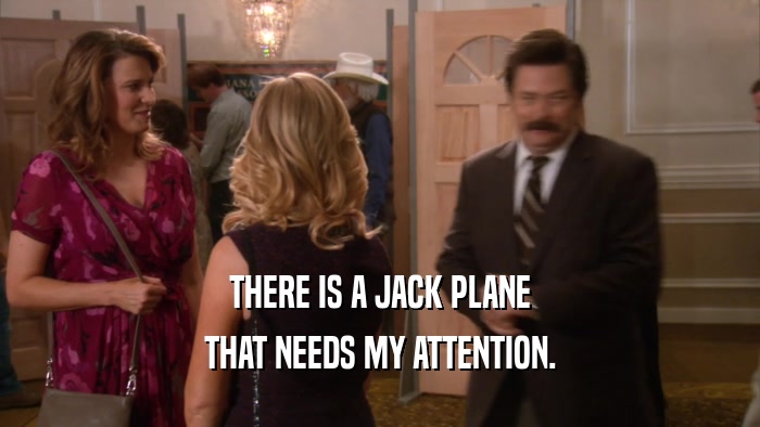 THERE IS A JACK PLANE THAT NEEDS MY ATTENTION. 