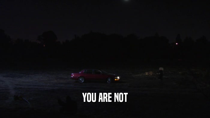 YOU ARE NOT  