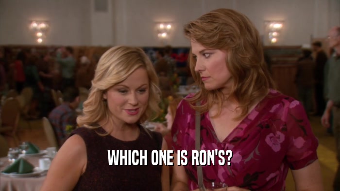 WHICH ONE IS RON'S?  