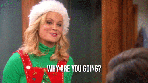 WHY ARE YOU GOING?  