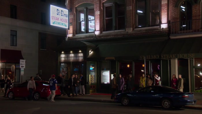 GENTLEMEN, WELCOME TO THE STEAK HOUSE OF ST. ELMO. 