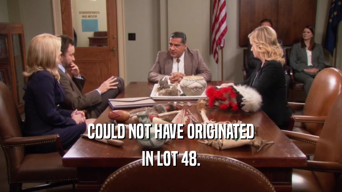 COULD NOT HAVE ORIGINATED IN LOT 48. 