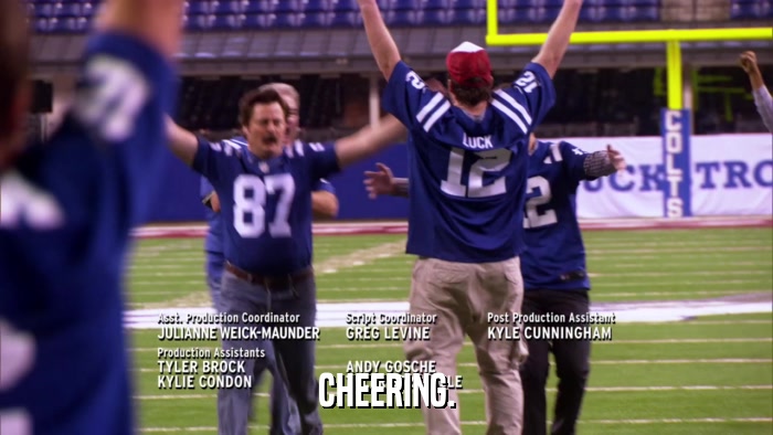 CHEERING.  