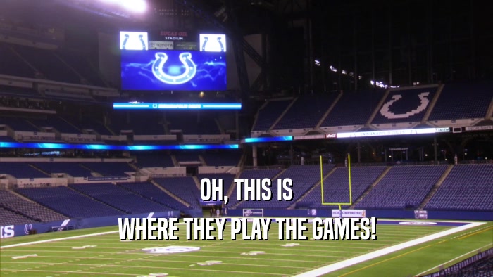 OH, THIS IS WHERE THEY PLAY THE GAMES! 