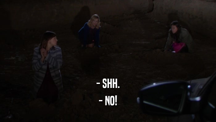 - SHH. - NO! 