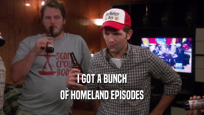 I GOT A BUNCH OF HOMELAND EPISODES 