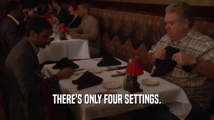 THERE'S ONLY FOUR SETTINGS.  