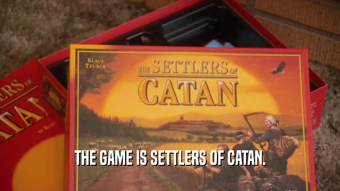THE GAME IS SETTLERS OF CATAN.  