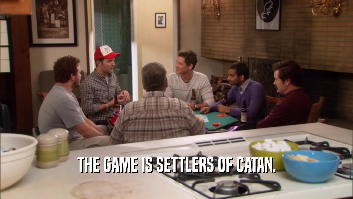 THE GAME IS SETTLERS OF CATAN.  