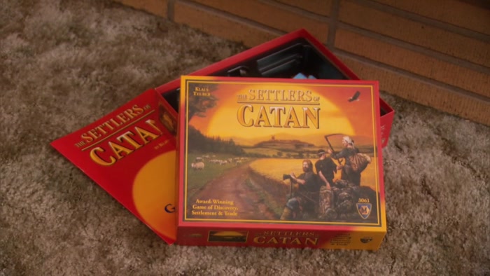 THE GAME IS SETTLERS OF CATAN.  