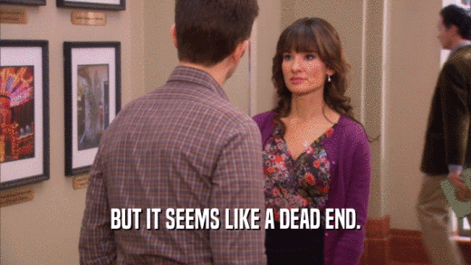 BUT IT SEEMS LIKE A DEAD END.  