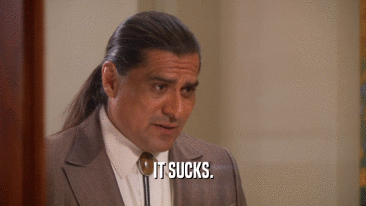 IT SUCKS.  