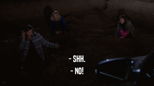 - SHH. - NO! 