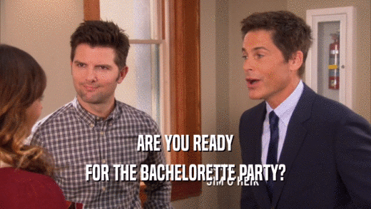 ARE YOU READY FOR THE BACHELORETTE PARTY? 