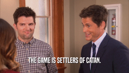 THE GAME IS SETTLERS OF CATAN.  
