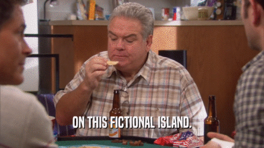 ON THIS FICTIONAL ISLAND.  
