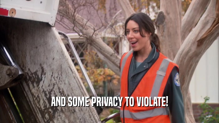 AND SOME PRIVACY TO VIOLATE!  