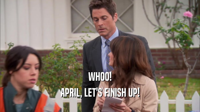 WHOO! APRIL, LET'S FINISH UP! 