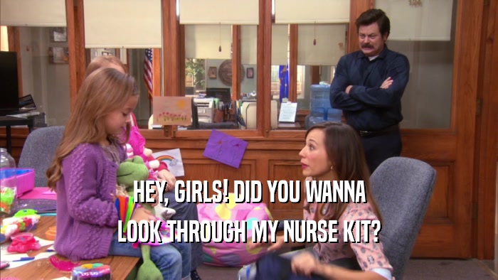 HEY, GIRLS! DID YOU WANNA LOOK THROUGH MY NURSE KIT? 