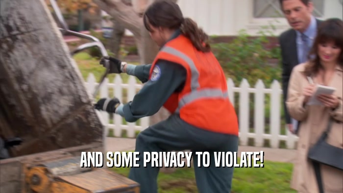 AND SOME PRIVACY TO VIOLATE!  
