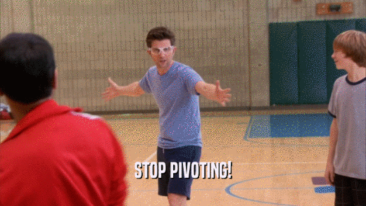 STOP PIVOTING!  