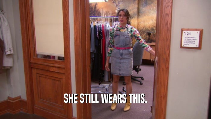 SHE STILL WEARS THIS.  