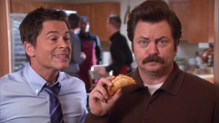 IT WAS LITERALLY JUST A SMALL CALZONE. 
