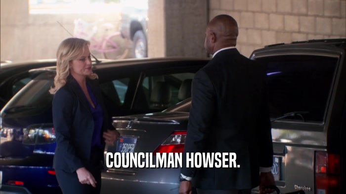 COUNCILMAN HOWSER.  