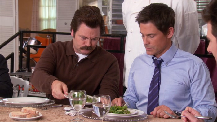 SO I BROUGHT IN PAWNEE'S THREE BEST CATERERS 