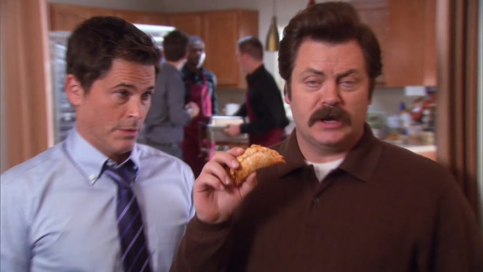IT WAS LITERALLY JUST A SMALL CALZONE. 