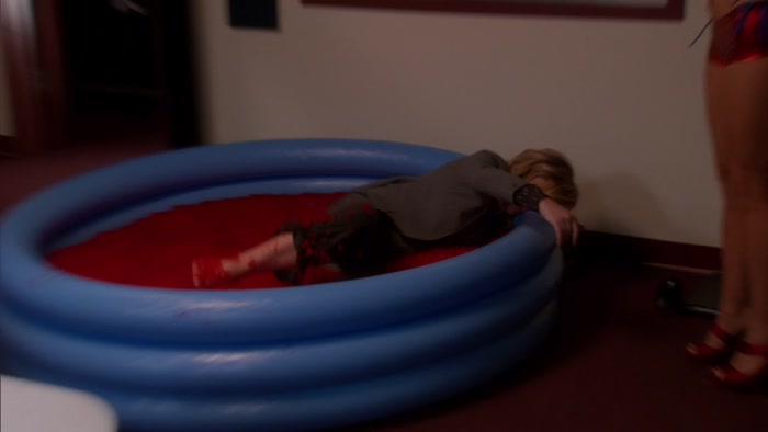 OH, SHE'S IN THERE!  