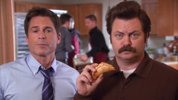 IT WAS LITERALLY JUST A SMALL CALZONE. 