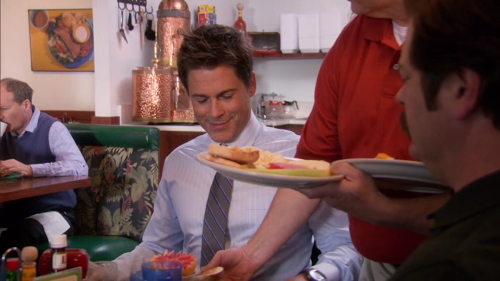 DRY TOAST AND HALF A GRAPEFRUIT FOR CHRIS. 