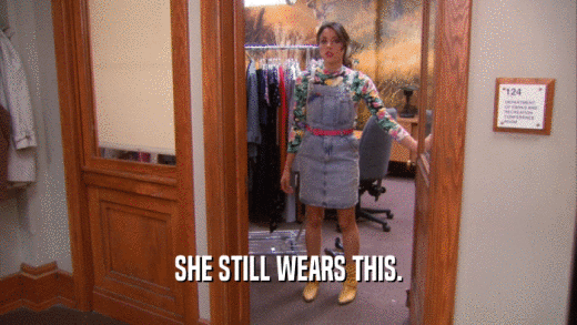 SHE STILL WEARS THIS.  