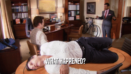 WHAT HAPPENED?  