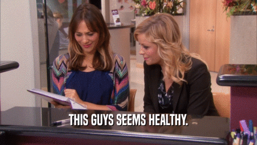 THIS GUYS SEEMS HEALTHY.  