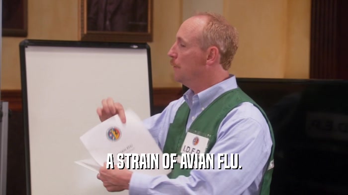 A STRAIN OF AVIAN FLU.  