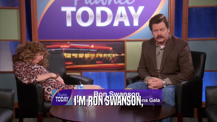 I'M RON SWANSON,  